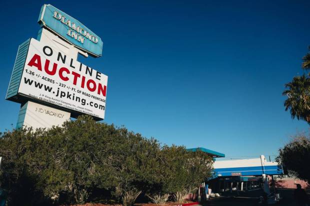 The Diamond Inn Motel is seen on Thursday, Dec. 28, 2023, in Las Vegas. (Madeline Carter/Las Vegas Review-Journal)