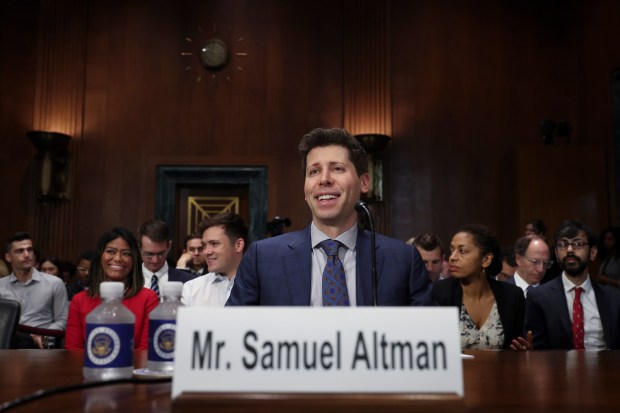 WASHINGTON, DC - MAY 16: Samuel Altman, CEO of OpenAI, appears for testimony before the Senate Judiciary Subcommittee on Privacy, Technology, and the Law May 16, 2023 in Washington, DC. The committee held an oversight hearing to examine A.I., focusing on rules for artificial intelligence. (Photo by Win McNamee/Getty Images)