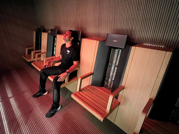 Emerald's superyachts feature an infrared sauna in the spa. (Photo by David Dickstein)