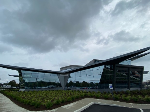 The new exterior of Flexjet's Global Headquarters. (Frank Mecham- The News-Herald.)